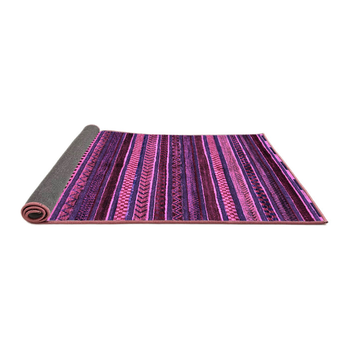 Sideview of Oriental Purple Modern Rug, abs2249pur