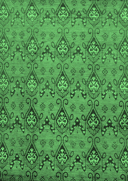 Abstract Emerald Green Modern Rug, abs224emgrn