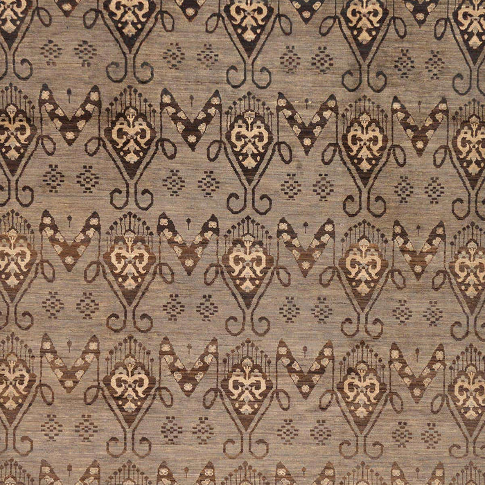 Abstract Orange Brown Modern Rug, abs224