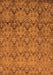 Machine Washable Abstract Orange Modern Area Rugs, wshabs224org