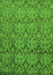 Machine Washable Abstract Green Modern Area Rugs, wshabs224grn