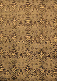 Abstract Brown Modern Rug, abs224brn