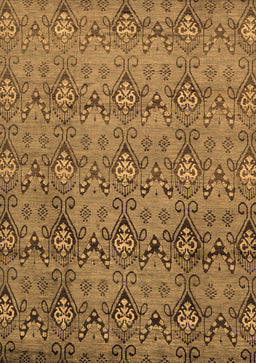 Abstract Brown Modern Rug, abs224brn