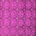 Square Machine Washable Abstract Pink Modern Rug, wshabs224pnk