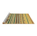 Sideview of Machine Washable Abstract Gen Brown Yellow Rug, wshabs2250