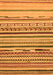 Machine Washable Oriental Orange Modern Area Rugs, wshabs2250org