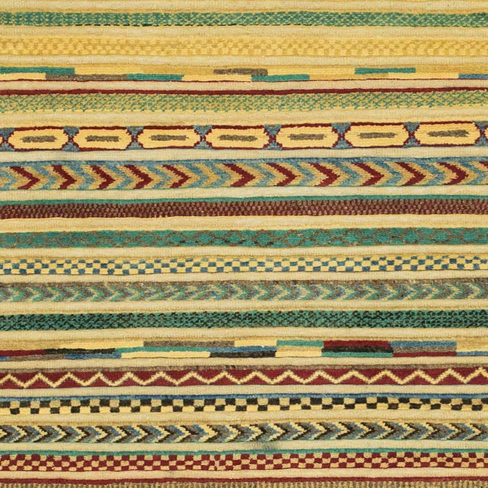 Machine Washable Abstract Gen Brown Yellow Rug, wshabs2250