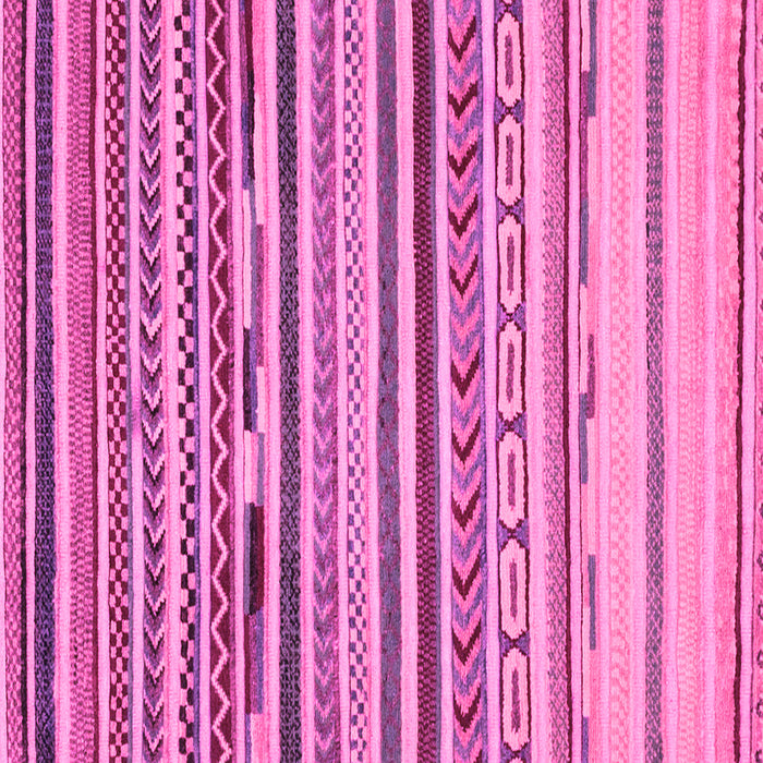 Square Machine Washable Oriental Pink Modern Rug, wshabs2250pnk