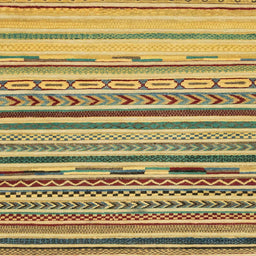 Square Abstract Golden Brown Yellow Oriental Rug, abs2250