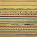 Square Abstract Golden Brown Yellow Oriental Rug, abs2250