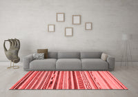 Machine Washable Oriental Red Modern Rug, wshabs2250red