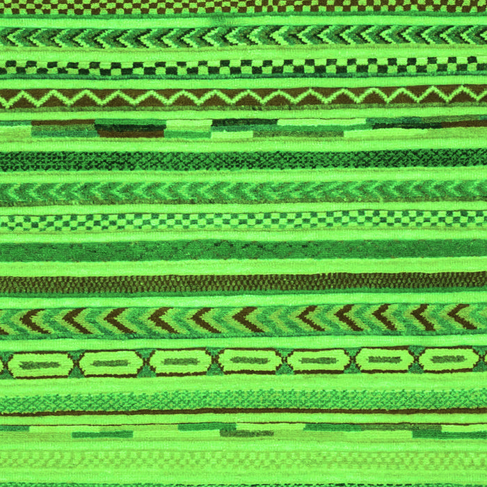 Machine Washable Oriental Green Modern Area Rugs, wshabs2250grn