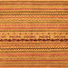 Square Machine Washable Oriental Orange Modern Area Rugs, wshabs2251org