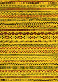 Oriental Yellow Modern Rug, abs2251yw