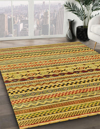 Abstract Deep Yellow Oriental Rug, abs2251