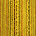 Square Oriental Yellow Modern Rug, abs2251yw