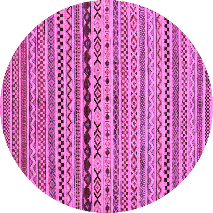 Round Oriental Purple Modern Rug, abs2251pur