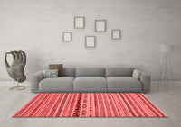 Machine Washable Oriental Red Modern Rug, wshabs2251red