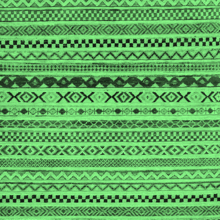 Machine Washable Oriental Emerald Green Modern Area Rugs, wshabs2251emgrn