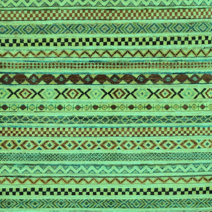 Machine Washable Oriental Turquoise Modern Area Rugs, wshabs2251turq