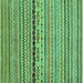 Square Oriental Turquoise Modern Rug, abs2251turq