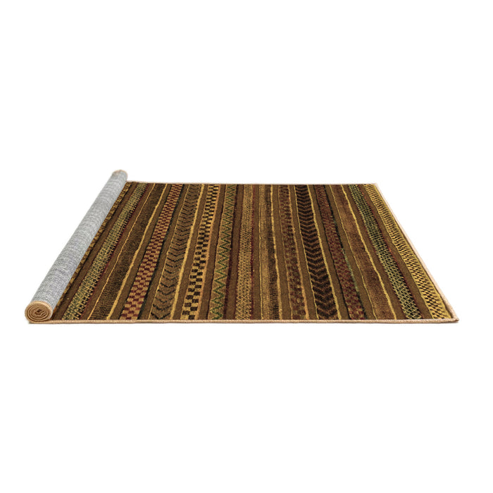 Sideview of Machine Washable Oriental Brown Modern Rug, wshabs2252brn
