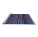 Sideview of Machine Washable Oriental Blue Modern Rug, wshabs2252blu