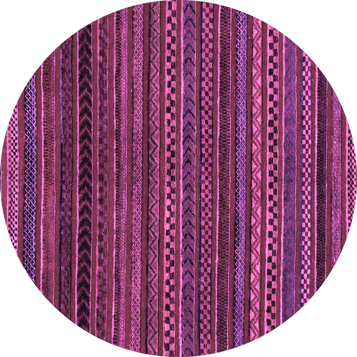 Round Oriental Purple Modern Rug, abs2252pur