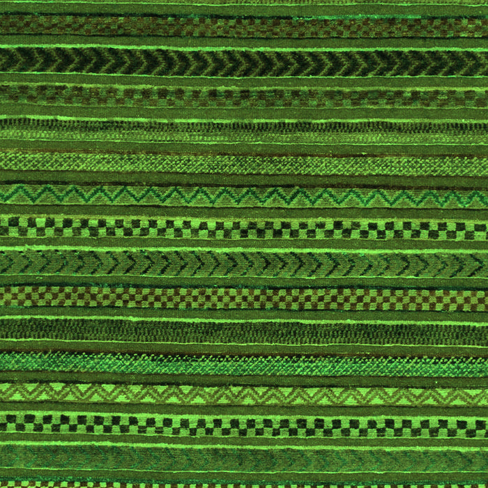 Machine Washable Oriental Green Modern Area Rugs, wshabs2252grn