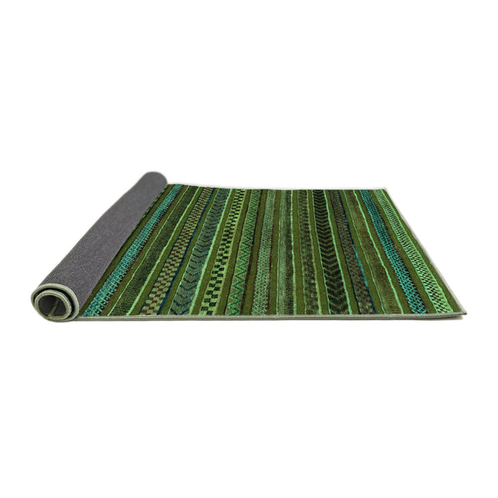 Sideview of Oriental Turquoise Modern Rug, abs2252turq