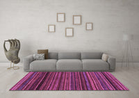 Machine Washable Oriental Purple Modern Rug, wshabs2252pur