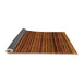 Sideview of Oriental Orange Modern Rug, abs2252org