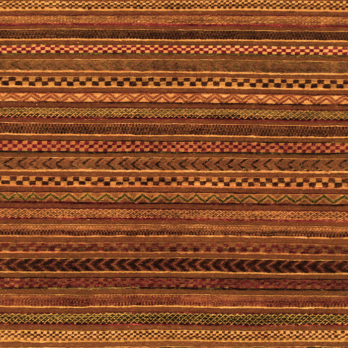 Square Machine Washable Oriental Orange Modern Area Rugs, wshabs2252org