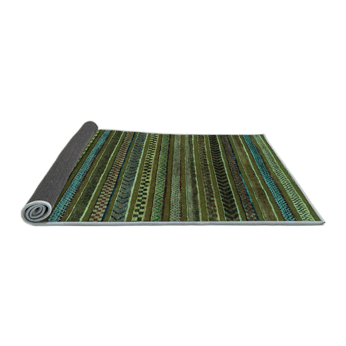 Sideview of Oriental Light Blue Modern Rug, abs2252lblu