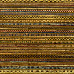 Square Abstract Red Brown Oriental Rug, abs2252