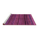 Sideview of Machine Washable Oriental Purple Modern Area Rugs, wshabs2252pur