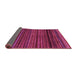 Sideview of Oriental Pink Modern Rug, abs2252pnk