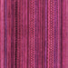 Square Oriental Pink Modern Rug, abs2252pnk