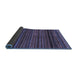 Sideview of Oriental Blue Modern Rug, abs2252blu