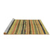 Sideview of Machine Washable Abstract Gen Brown Yellow Rug, wshabs2253