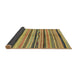 Sideview of Abstract Golden Brown Yellow Oriental Rug, abs2253