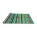 Sideview of Machine Washable Oriental Light Blue Modern Rug, wshabs2253lblu