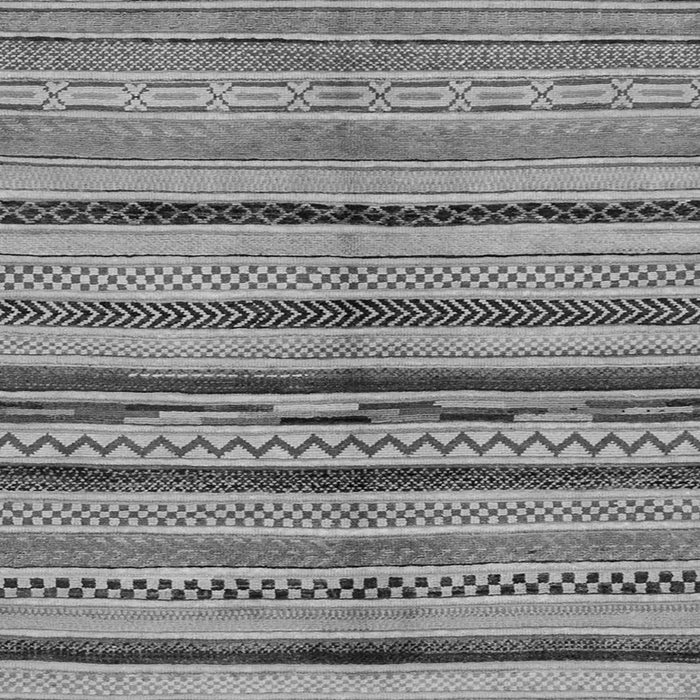 Square Machine Washable Oriental Gray Modern Rug, wshabs2253gry