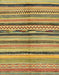 Abstract Golden Brown Yellow Oriental Rug, abs2253