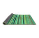 Sideview of Oriental Turquoise Modern Rug, abs2253turq