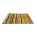 Sideview of Machine Washable Oriental Brown Modern Rug, wshabs2253brn