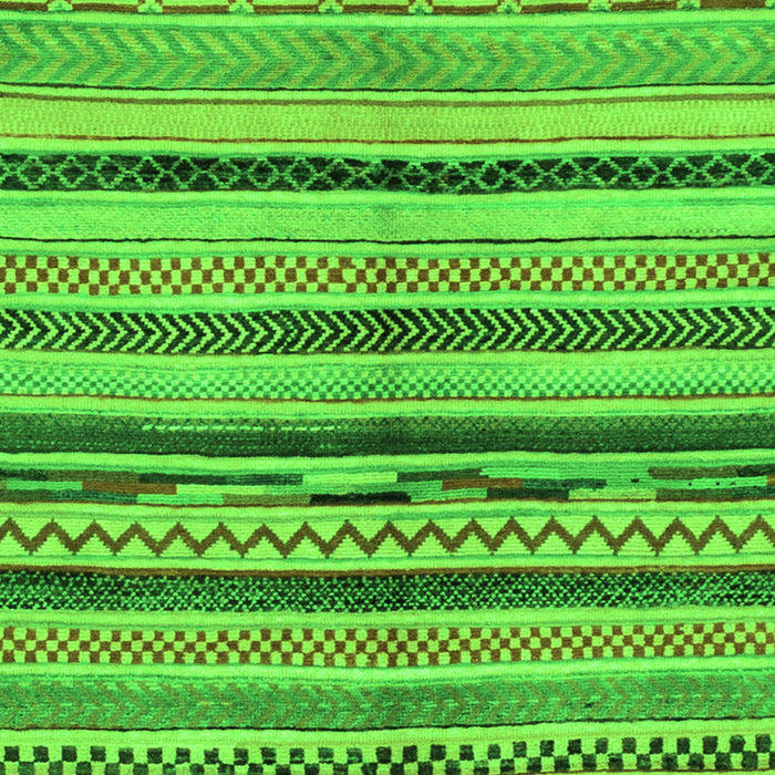 Machine Washable Oriental Green Modern Area Rugs, wshabs2253grn