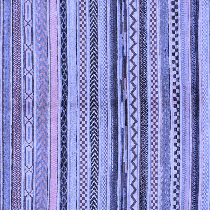 Square Machine Washable Oriental Blue Modern Rug, wshabs2253blu