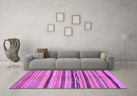 Machine Washable Oriental Purple Modern Rug, wshabs2253pur