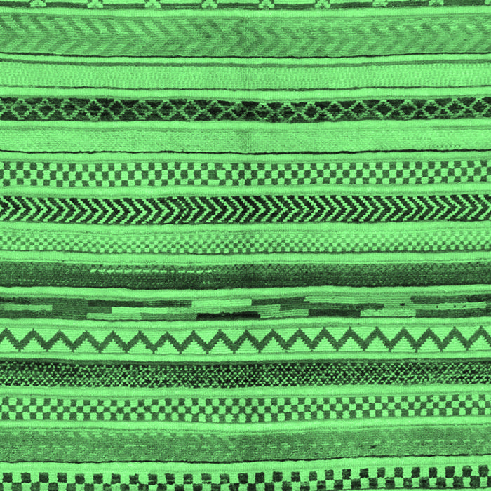 Machine Washable Oriental Emerald Green Modern Area Rugs, wshabs2253emgrn